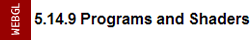 webgl spec programs and shaders